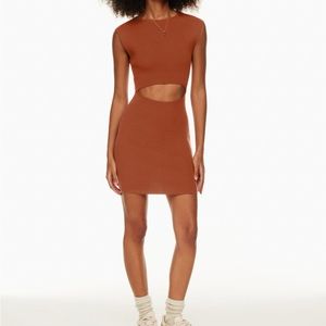 Wilfred Free Cut-Out Knit Mini Dress XS